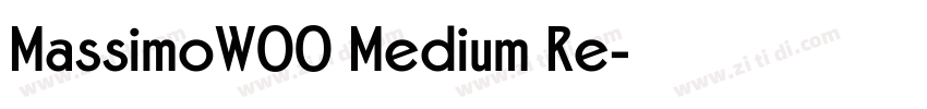 MassimoW00 Medium Re字体转换